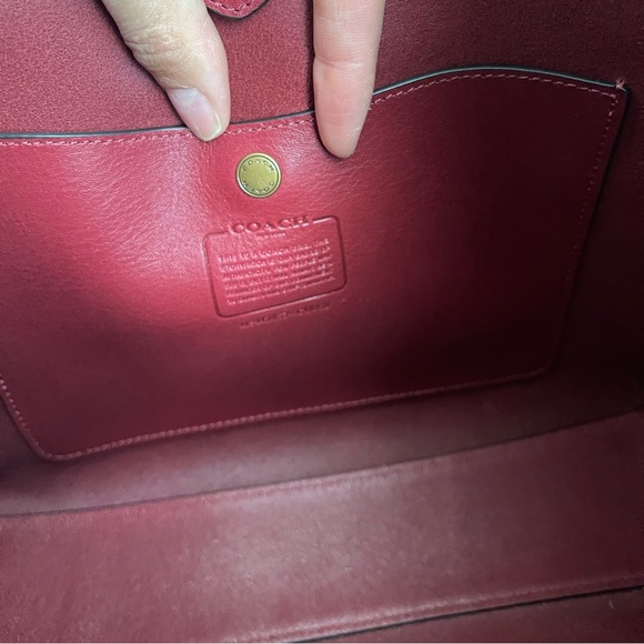 NWT Coach Brooklyn Shoulder Bag 28 Dark Ruby - Picture 6 of 10